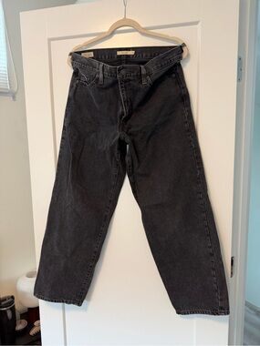 Levi's Black womens Baggy Dad Jeans